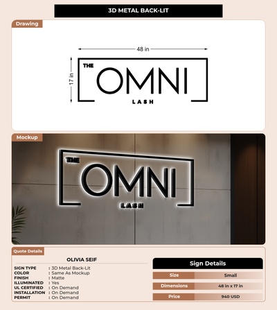 CUSTOM MOCKUP SIGN FOR Olivia Seif