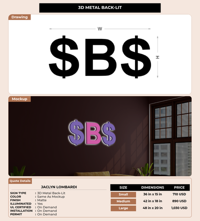 CUSTOM MOCKUP SIGN FOR Jaclyn Lombardi