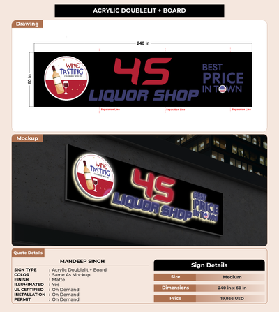 CUSTOM MOCKUP SIGN FOR Mandeep Singh