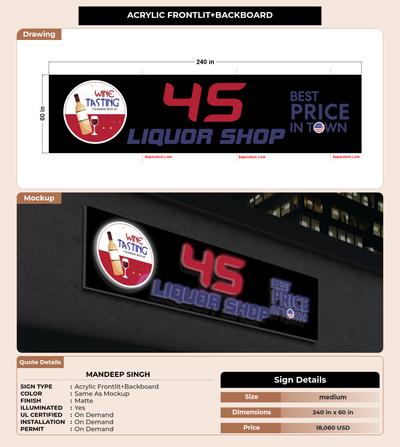 CUSTOM MOCKUP SIGN FOR Mandeep Singh