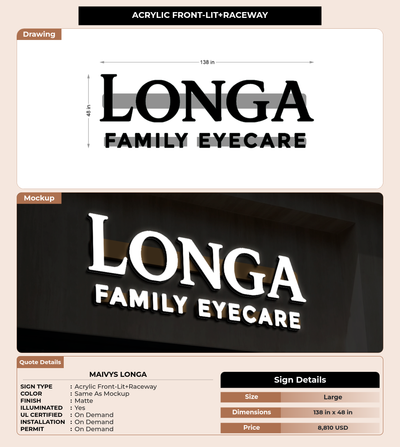 CUSTOM MOCKUP SIGN FOR Maivys Longa