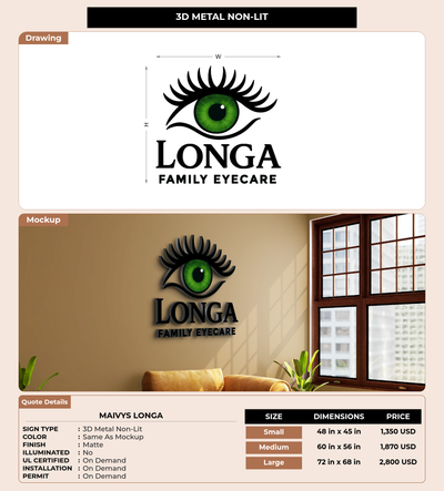 CUSTOM MOCKUP SIGN FOR Maivys Longa