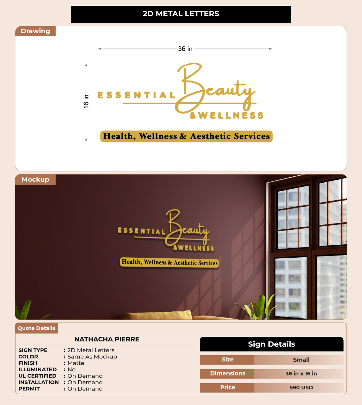 CUSTOM MOCKUP SIGN FOR Nathacha Pierre