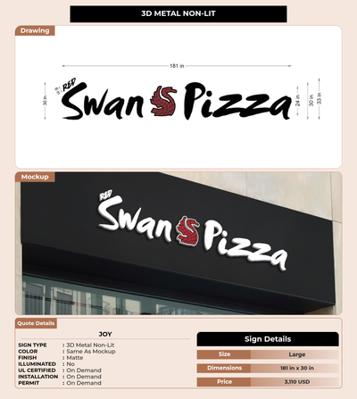 CUSTOM MOCKUP SIGN FOR Joy