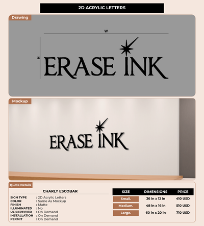 CUSTOM MOCKUP SIGN FOR charly  escobar