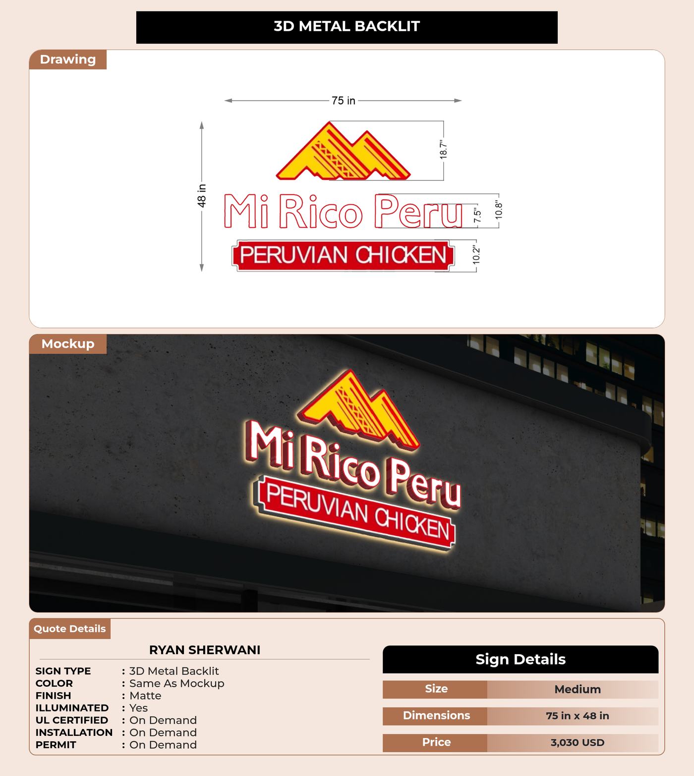 CUSTOM MOCKUP SIGN FOR Ryan Sherwani