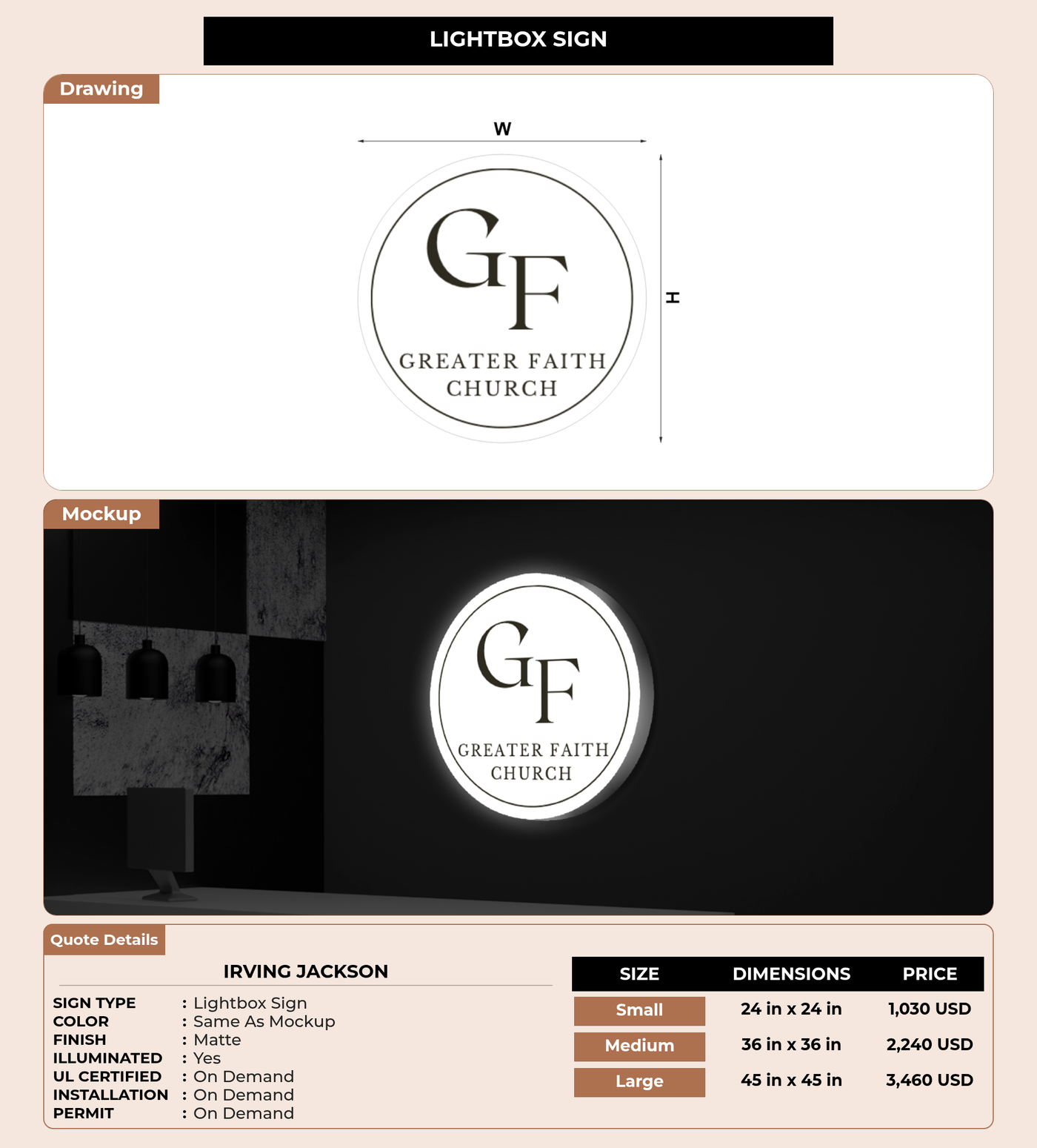 CUSTOM MOCKUP SIGN FOR IRVING JACKSON