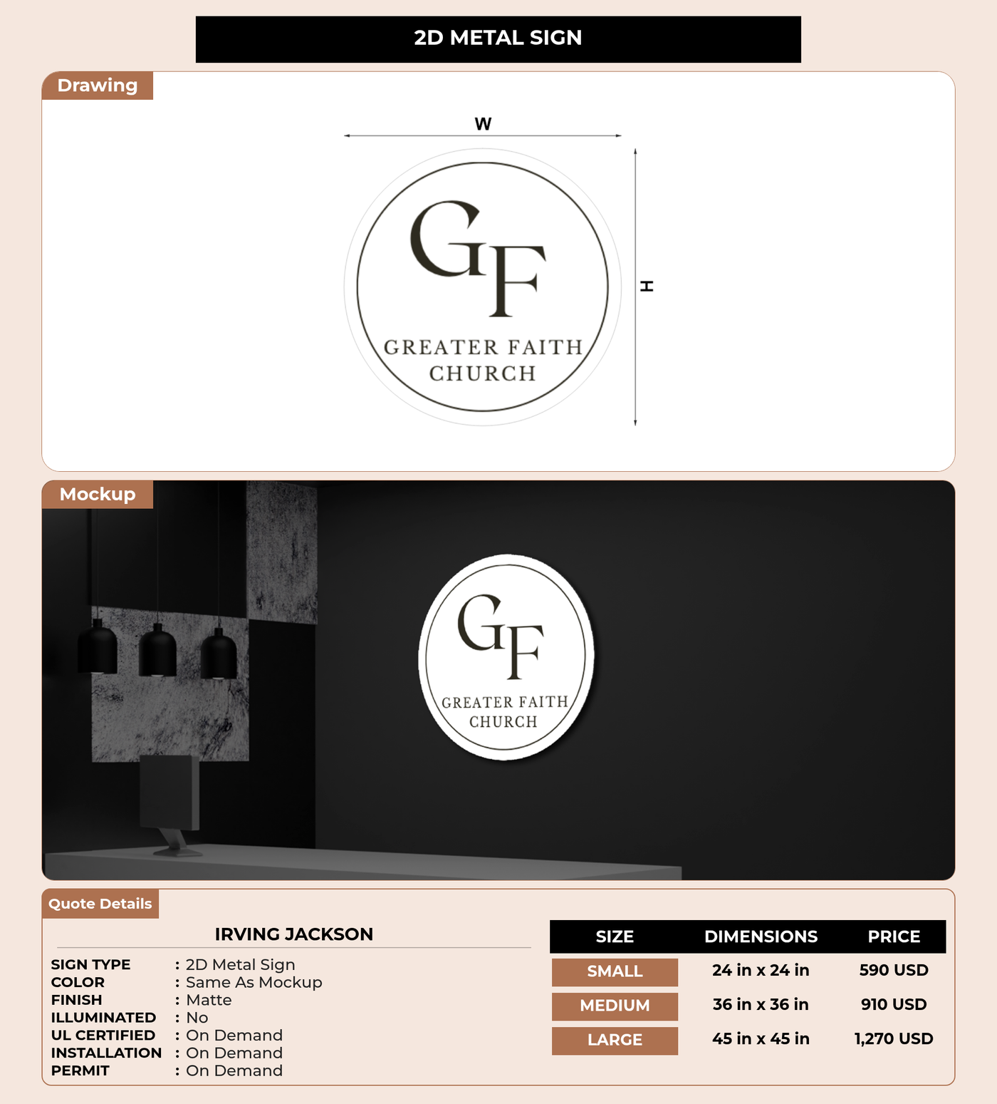 CUSTOM MOCKUP SIGN FOR IRVING JACKSON