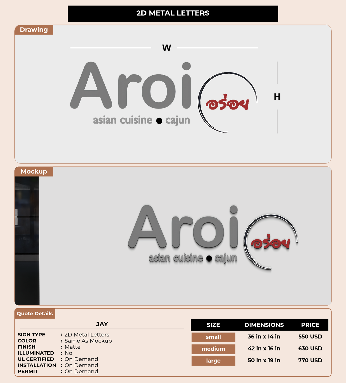 CUSTOM MOCKUP SIGN FOR Jay