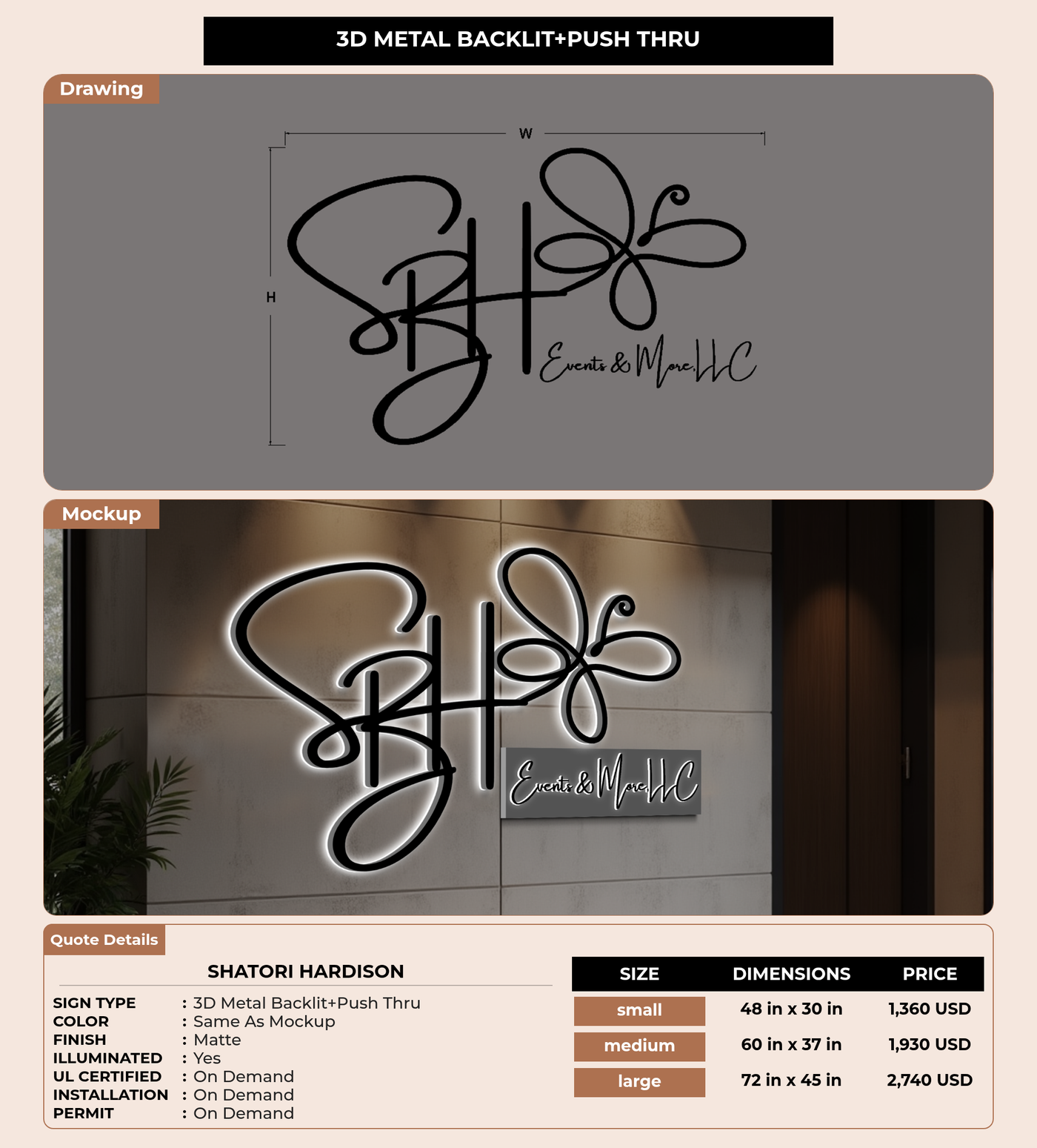 CUSTOM MOCKUP SIGN FOR ShaTori Hardison