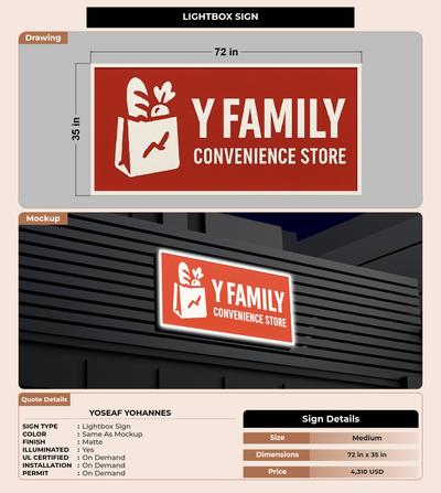 CUSTOM MOCKUP SIGN FOR yoseaf yohannes