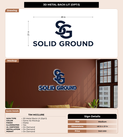 CUSTOM MOCKUP SIGN FOR Tim McClure
