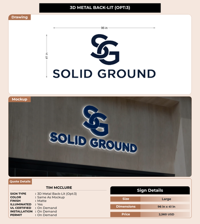 CUSTOM MOCKUP SIGN FOR Tim McClure