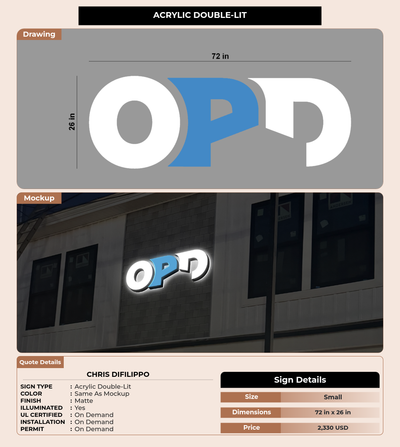 CUSTOM MOCKUP SIGN FOR Chris DiFilippo