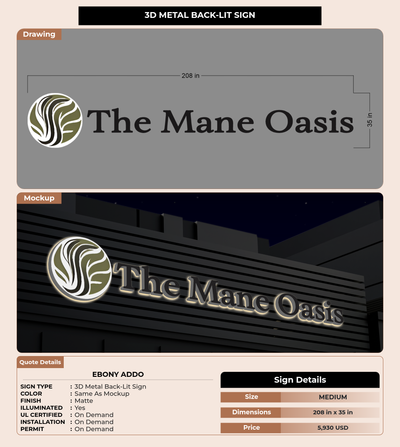 CUSTOM MOCKUP SIGN FOR Ebony Addo