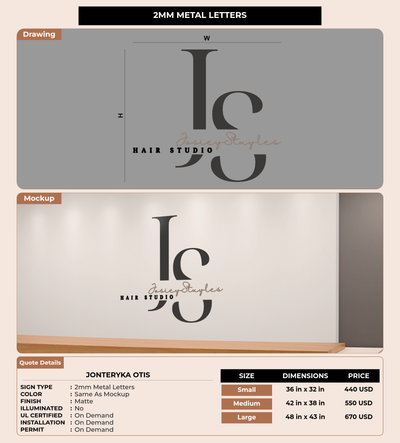 CUSTOM MOCKUP SIGN FOR Jonteryka Otis