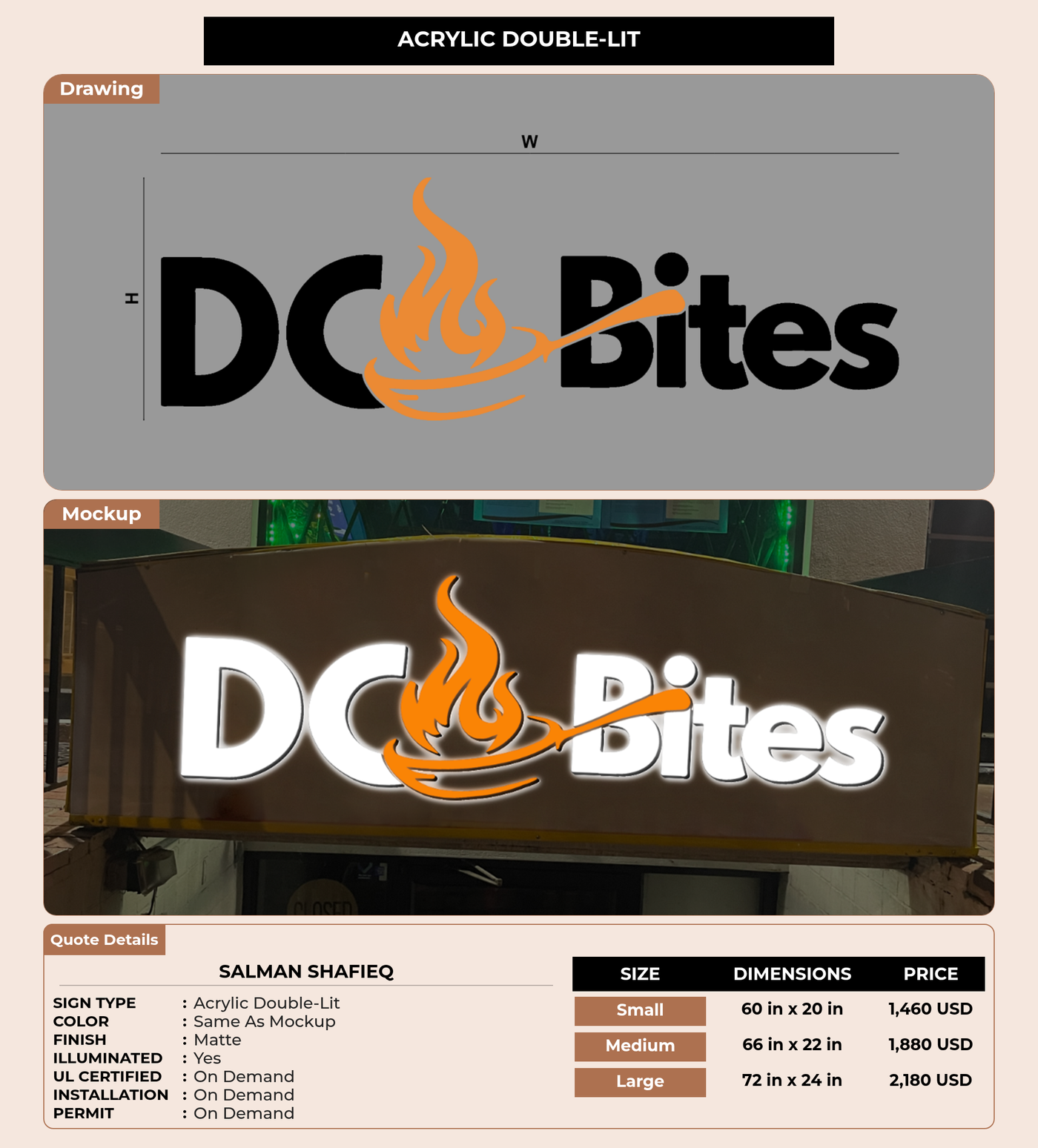 CUSTOM MOCKUP SIGN FOR Salman Shafieq