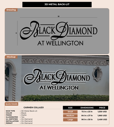 CUSTOM MOCKUP SIGN FOR Carmen Collazo