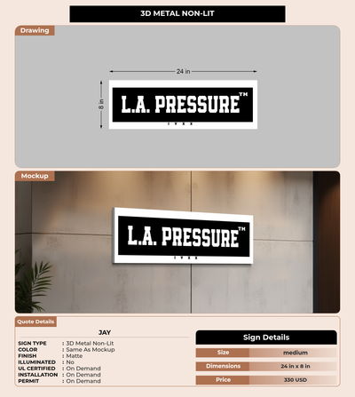 CUSTOM MOCKUP SIGN FOR Jay
