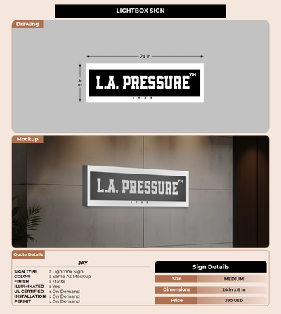 CUSTOM MOCKUP SIGN FOR Jay