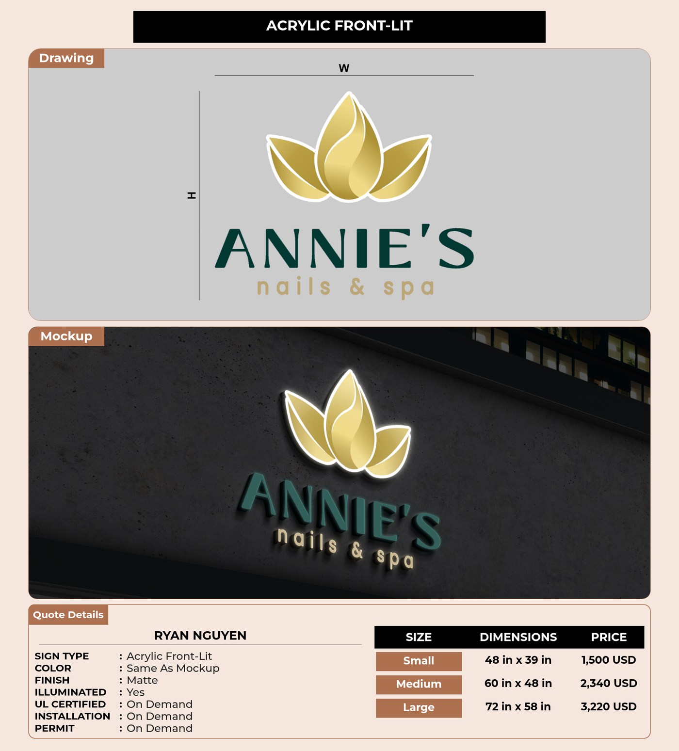 CUSTOM MOCKUP SIGN FOR Ryan Nguyen