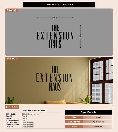 CUSTOM MOCKUP SIGN FOR Brooke engelking