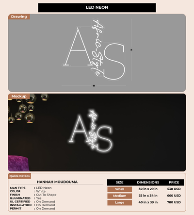 CUSTOM MOCKUP SIGN FOR Hannah Moudouma