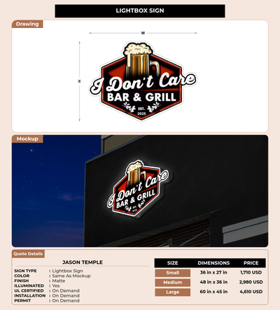CUSTOM MOCKUP SIGN FOR Jason Temple