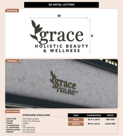 CUSTOM MOCKUP SIGN FOR STephanie O'Sullivan