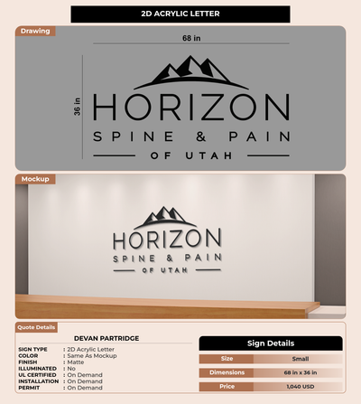CUSTOM MOCKUP SIGN FOR Devan Partridge