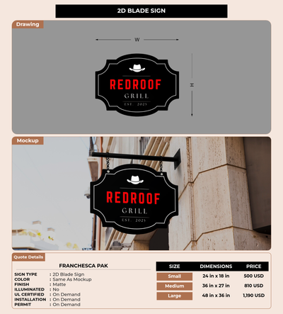 CUSTOM MOCKUP SIGN FOR Franchesca Pak