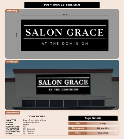 CUSTOM MOCKUP SIGN FOR John Flores