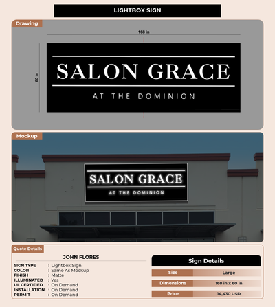 CUSTOM MOCKUP SIGN FOR John Flores