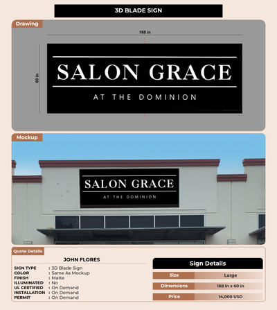 CUSTOM MOCKUP SIGN FOR John Flores
