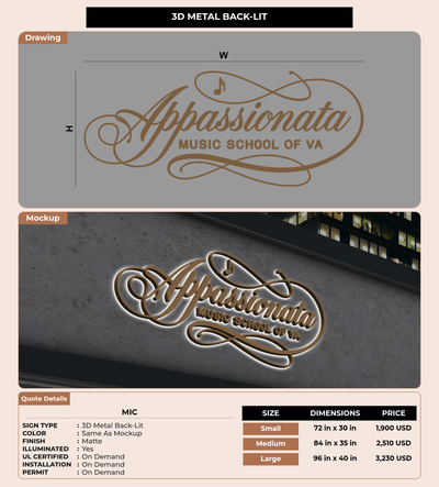CUSTOM MOCKUP SIGN FOR Mic