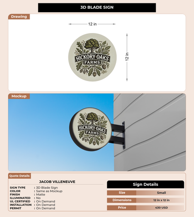 CUSTOM MOCKUP SIGN FOR Jacob Villeneuve