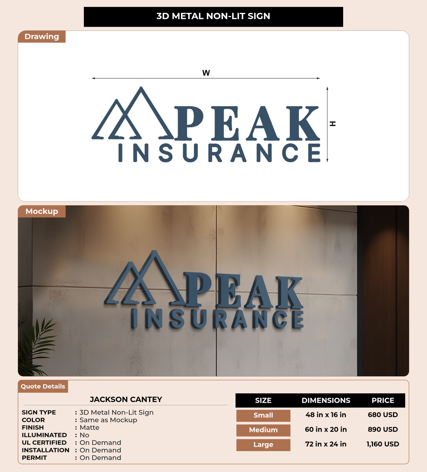 CUSTOM MOCKUP SIGN FOR Jackson Cantey