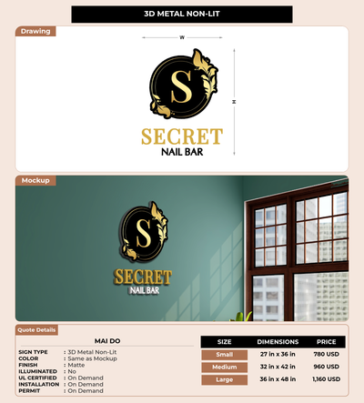 CUSTOM MOCKUP SIGN FOR Mai do