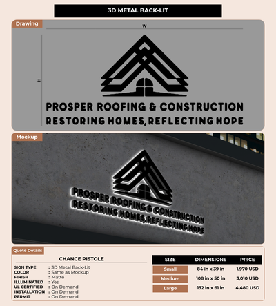 CUSTOM MOCKUP SIGN FOR Chance Pistole