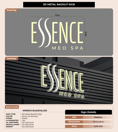 CUSTOM MOCKUP SIGN FOR Monica EliasCalles