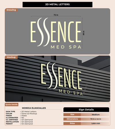 CUSTOM MOCKUP SIGN FOR Monica EliasCalles