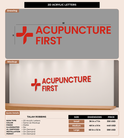 CUSTOM MOCKUP SIGN FOR Talah Robbins
