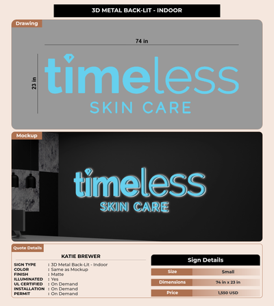 CUSTOM MOCKUP SIGN FOR Katie Brewer