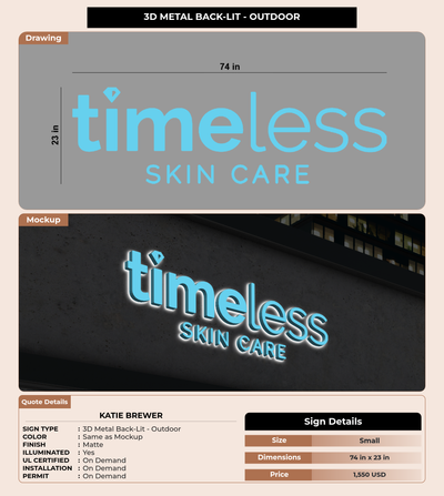 CUSTOM MOCKUP SIGN FOR Katie Brewer