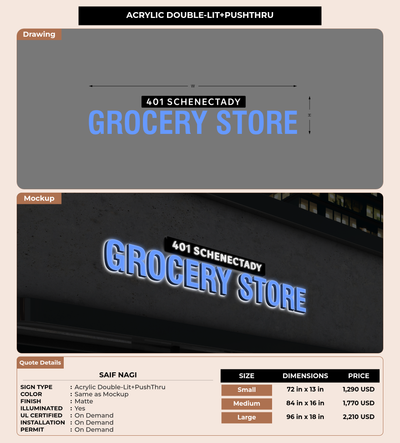 CUSTOM MOCKUP SIGN FOR Saif nagi