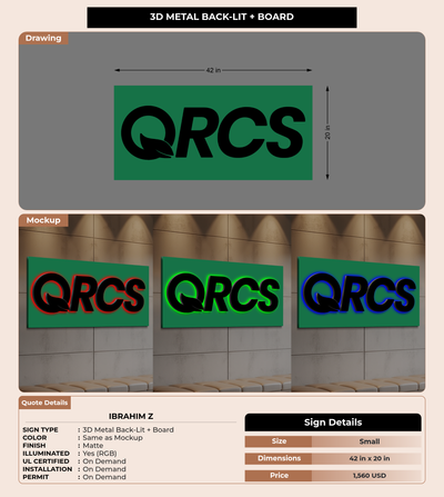 CUSTOM MOCKUP SIGN FOR Ibrahim Z