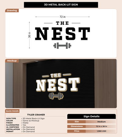 CUSTOM MOCKUP SIGN FOR Tyler Cramer
