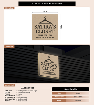 CUSTOM MOCKUP SIGN FOR Alecia Jones