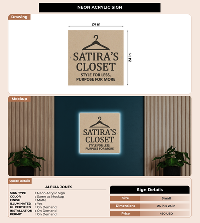 CUSTOM MOCKUP SIGN FOR Alecia Jones