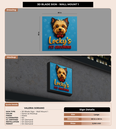 CUSTOM MOCKUP SIGN FOR Valeria soriano
